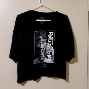 Tupac Crop Top Stretch Fabric